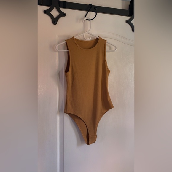 SHEIN Tops - SHEIN womens Brown One Piece Bodysuit